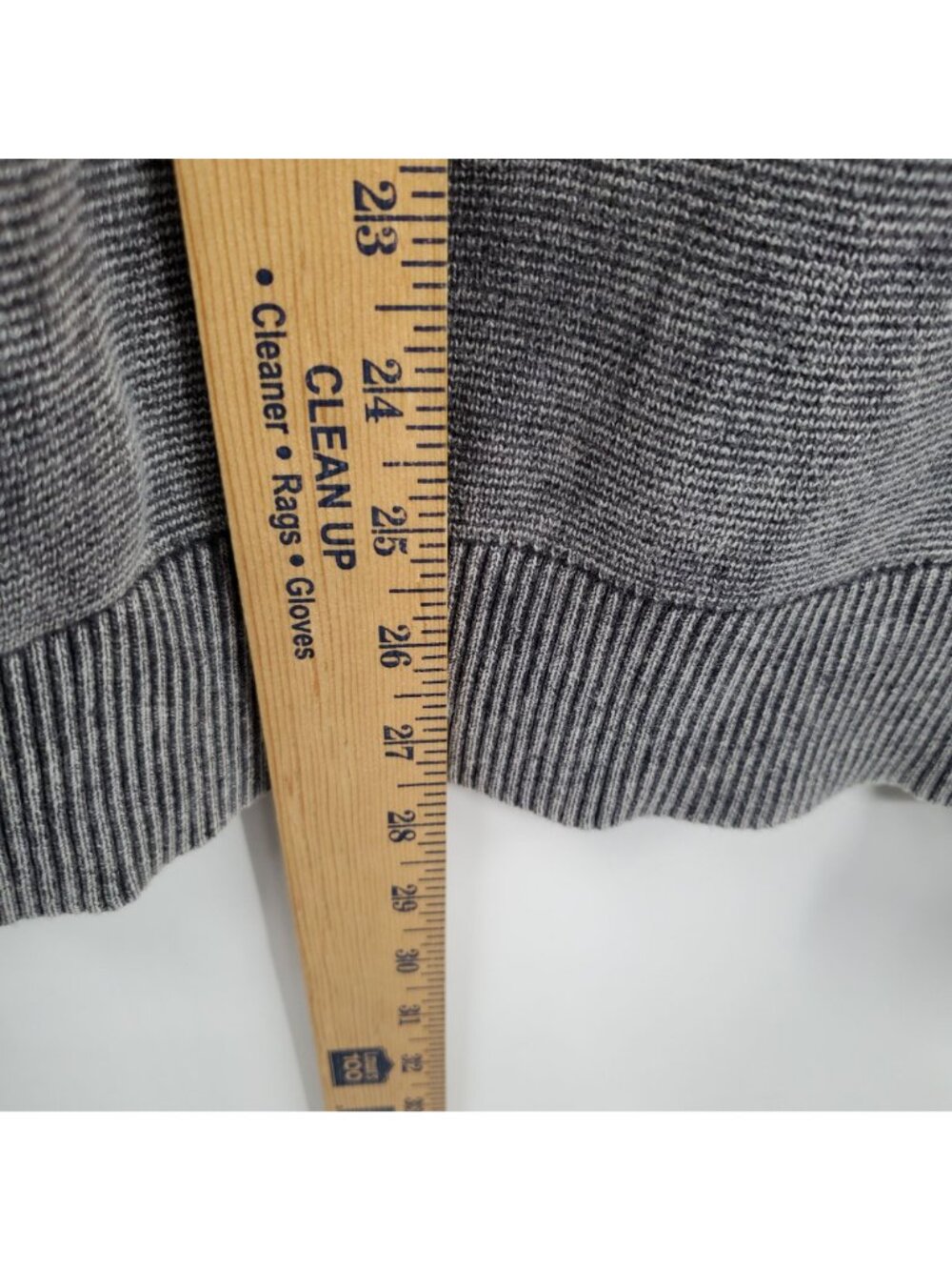 Mason Row Acid Washed 1/4 Zip Sweater Top Men Size XL NWT Regular Fit Grey - Picture 8 of 11